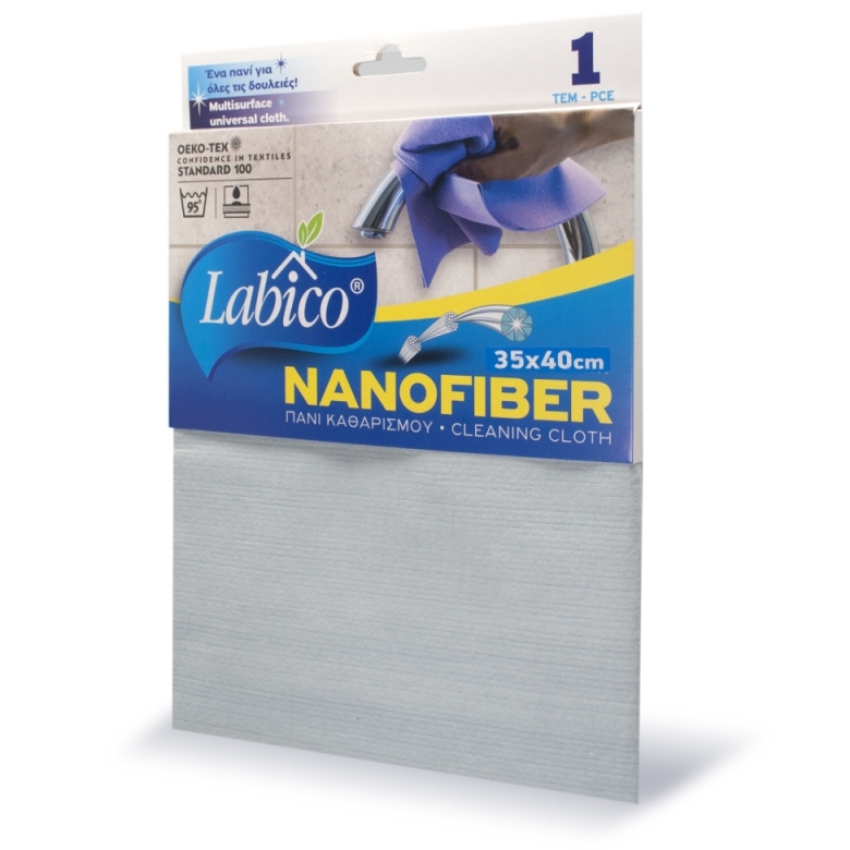 Cleaning cloth NANOFIBER LABICO ΓΚΡΙ 35x40cm	