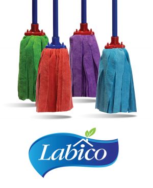 MOP WITH MICROFIBER STRIPES EXTRA LARGE LABICO