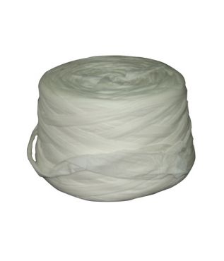 BLEACHED WHITE VISCOSE-POLYESTER MOP YARN 