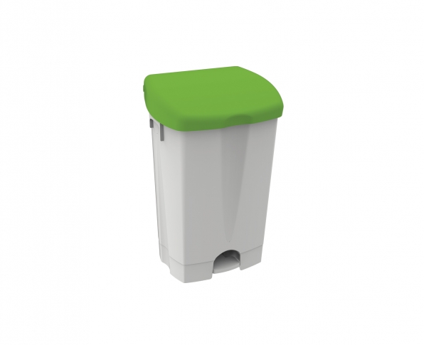 DUSTBIN WITH PEDAL WHITE IPC 50LT