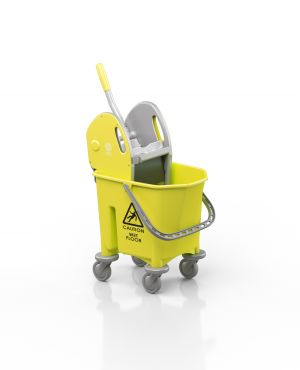 PROFESSIONAL CLEANING TROLLEY 25L PULEX YELLOW