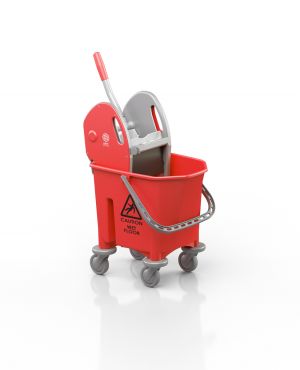 PROFESSIONAL CLEANING TROLLEY 25L PULEX RED