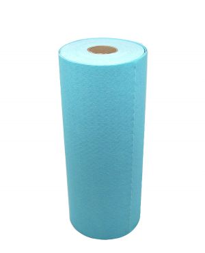 CLEANING CLOTH BLUE COLOR ROLL 0.32x14m. BULK
