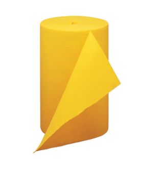 YELLOW SUPER ABSORBENT NON-WOVEN FLOORCLOTH IN ROLLS 