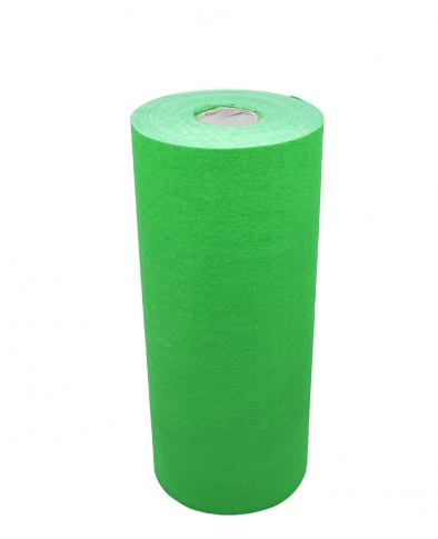 CLEANING CLOTH GREEN COLOR ROLL 0.32x14m. BULK